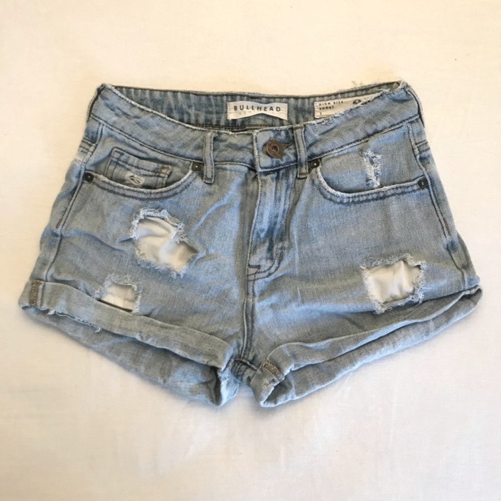 Bullhead Demin Pacsun High Rise Jean Shorts